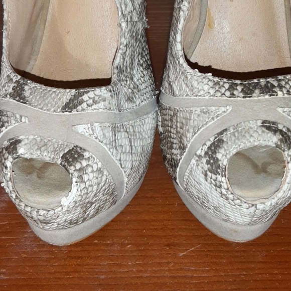 peeptoe platform slingback heels size 6.5 - Picture 6 of 8